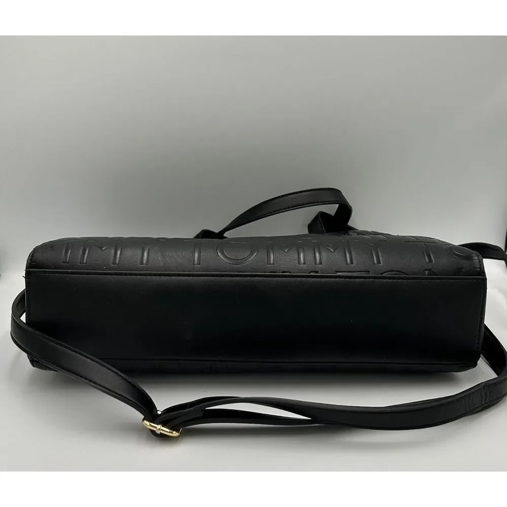 Tommy Hilfiger Black‎ Purse with Ajustable Shoulder/Handles Straps